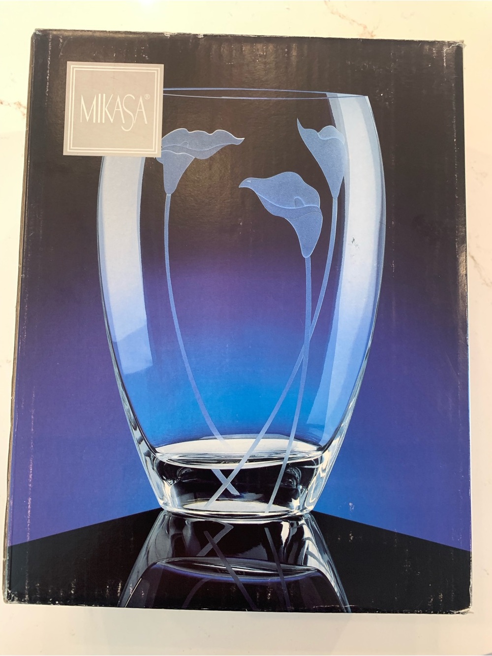 Vintage Calla Lily by MIKASA 11.5” Eclipse Vase Retired Pattern NEW In Box.